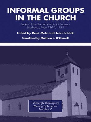 cover image of Informal Groups in the Church